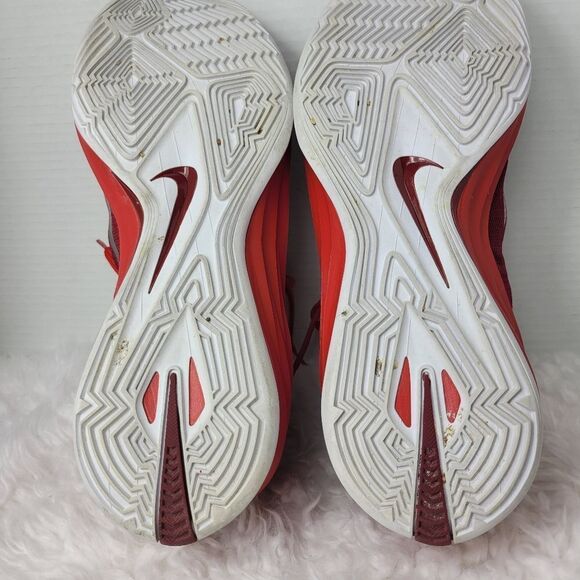 Nike  Hyperdunk TB 2014 Gym High Top Basketball Sneakers Red & Orange - Picture 9 of 10